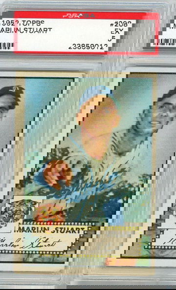 1952 Topps Marlin Stuart #208 PSA 5 P1285