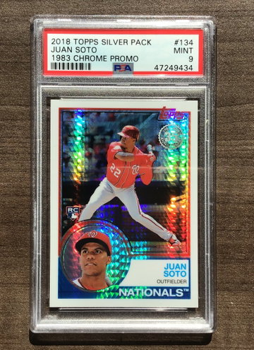 2018 Topps Update Juan Soto Silver Pack Chrome