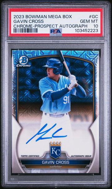2023 Bowman #GC Gavin Cross Mega Box PSA 10