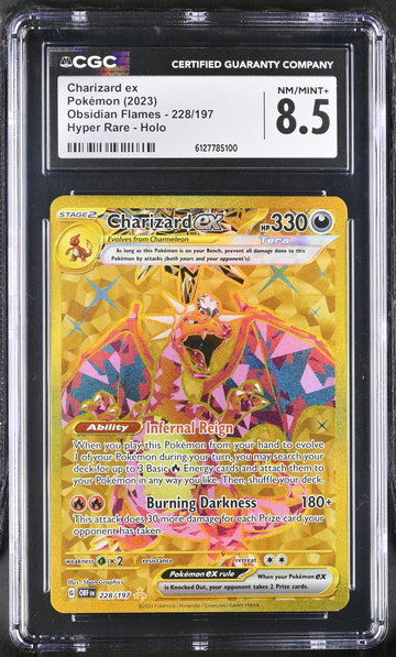 2023 Obsidian Flames #228/197 Charizard ex Hyper Rare - Holo CGC 8.5