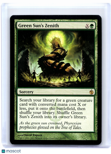 Mirrodin Besieged Green Sun's Zenith Nonfoil Rare [Moderately Played] #81