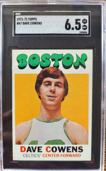 1971 Topps Dave Cowens #47 HOF RC - SGC 6.5 Boston Celtics HOF