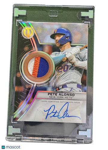 2025 Topps Tribute Tribute to Threads Pete Alonso #TTTA-PETE Autograph Relic Game-Used Memorabilia