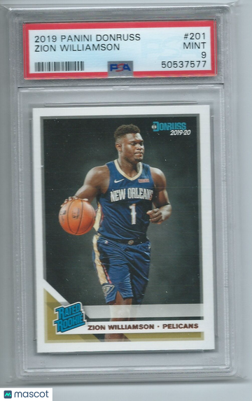 2019 Panini Donruss Zion Williamson #201 PSA 9