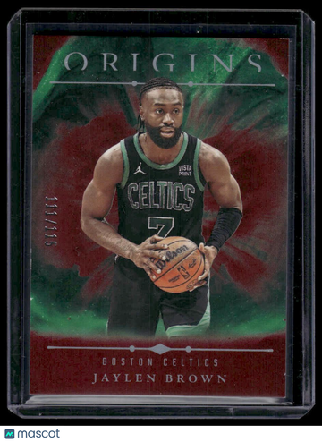 2024-25 Panini Origins Jaylen Brown #55 Maroon SN
