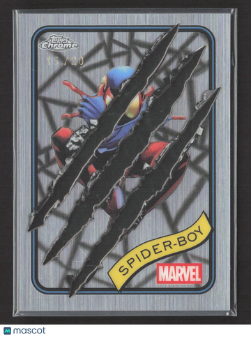 2025 Topps CHrome Marvel Clawed Spider Boy /20 #57