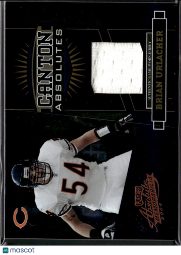 Brian Urlacher 2004 Playoff Absolute Memorabilia Canton Absolutes Authentic Game-Worn Jersey /100 Chicago Bears