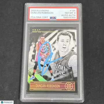 2020 Panini Illusions Duncan Robinson #134 PSA 8 Auto A