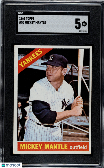 1966 Topps Mickey Mantle #50 SGC 5