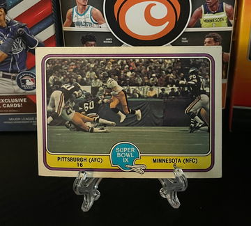 1981 Fleer #65 Super Bowl IX Pittsburgh Steelers Franco Harris Football Card
