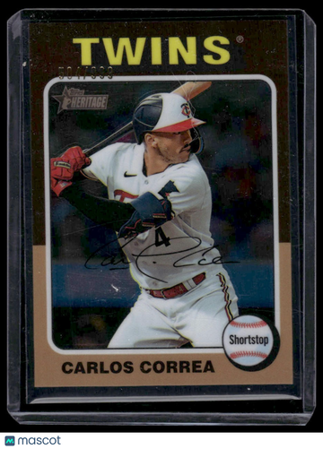2024 Topps Heritage Carlos Correa #234 Chrome SN