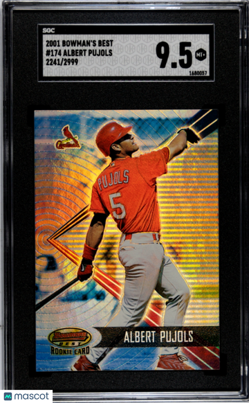 2001 Bowman's Best Albert Pujols #174 2999 SGC 9.5