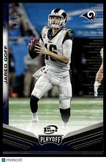 2019 Panini Playoff Jared Goff #170 1st Down SN