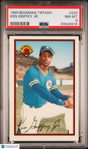 1989 Bowman Tiffany Ken Griffey JR. #220 PSA 8