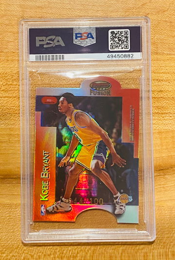 1998 Bowman’s Best Kobe Bryant Mirror Image Fusion Refractor #’d /100 PSA 9 Pop 8 / None Higher