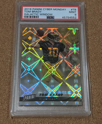 2019 CYBER MONDAY TOM BRADY GALACTIC WINDOWS /25 PSA 9 PATRIOTS SSP 🔥 GOAT !!!