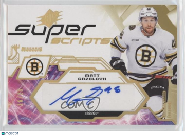 2023-24 SPx - Superscripts - Gold Matt Grzelcyk #SS-MG Gold 16/25