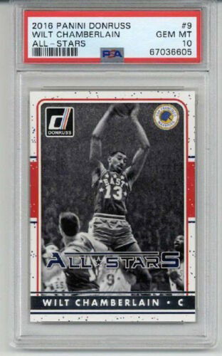 2016 PANINI DONRUSS ALL STARS #9 WILT CHAMBERLAIN WARRIORS PSA 10 LOW POP