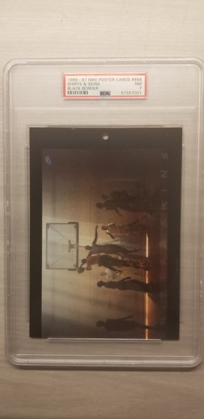 Michael Jordan Nike Poster Card Shirts & Skins 868 Black Border Rookie Card RC
