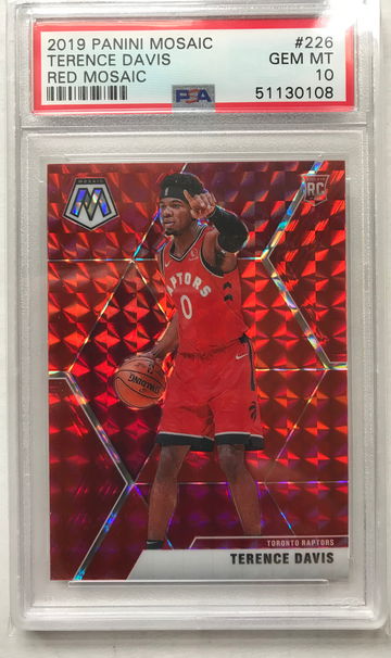 2019 Mosaic Terence Davis Red PSA 10 Gem Mint Rookie RC
