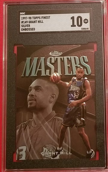 Grant Hill Topps Finest Silver Embossed 