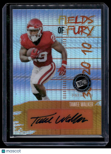 2024 Press Pass Premium Tawee Walker #FF-TW1 Fields of Fury Silver AU,SN