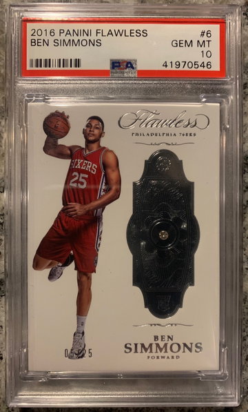 Ben Simmons PSA 10 Flawless RC Rookie #/25