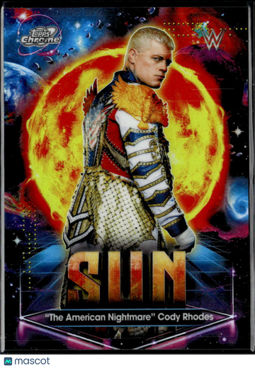 2026 Topps Chrome WWE Planetary Pursuit Cody Rhodes #PPS-1 Sun
