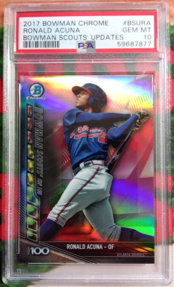 2017 BOWMAN CHROME RONALD ACUNA BOWMAN SCOUTS UPDATES #BSURA