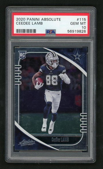 2020 Panini Absolute Ceedee Lamb #115 PSA 10