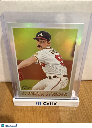 2024 Topps Heritage Spencer Strider #75BS-17 1975 Baseball Sensations Platinum Foil