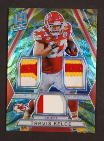 2022 Panini Spectra TT-TKE Travis Kelce Triple Threats /8 Kansas City Chiefs