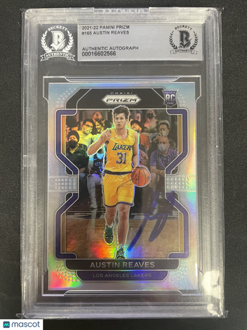 2021 Panini Prizm Austin Reaves #165 autograph Rookie BGS Authentic BAS Auto Authentic