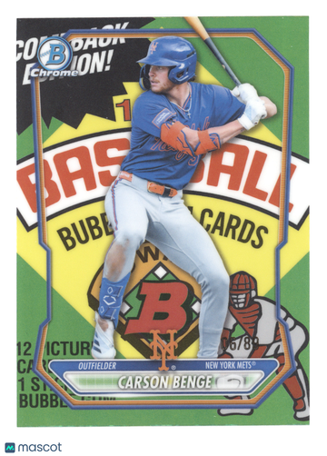 2026 Bowman Chrome Prospect Carson Benge #BCP-111 Packfractor