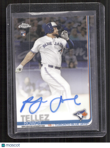 2019 Topps Chrome Rowdy Tellez #RA-RT Rookie Autographs AU