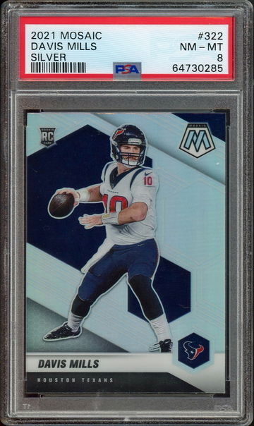 2021 MOSAIC DAVIS MILLS SILVER #322 PSA 8