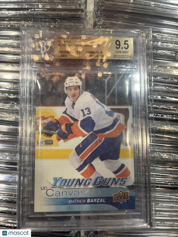 2016-17 Upper Deck Mathew Barzal #C107 [None] Rookie BGS 9.5