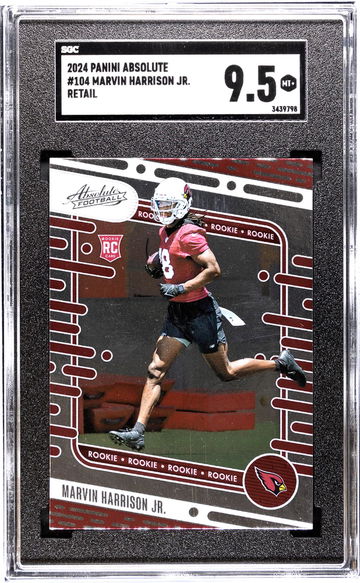 2024 Panini Absolute #104 Marvin Harrison Jr. Retail SGC 9.5