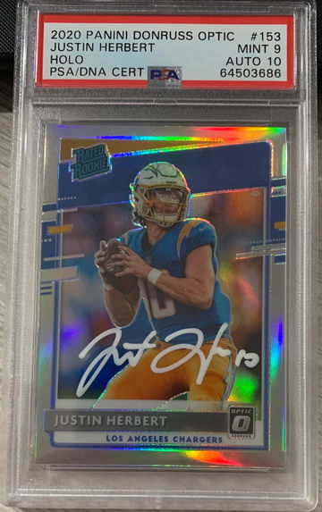 2020 Panini Optic Holo Justin Herbert AUTO 