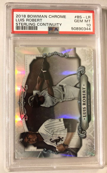 2018 Bowman Chrome Luis Robert RC Sterling Continuity PSA 10 GEM MINT 