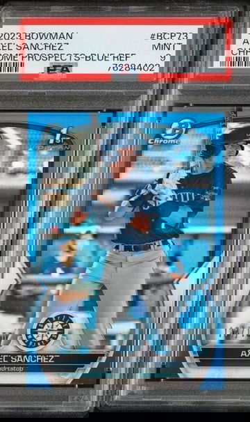 2023 Bowman Chrome Axel Sanchez Blue Refractor #'d /150 PSA 9 MINT