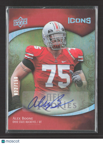 2009 Upper Deck Icons NFL Rookies Alex Boone #136 /150
