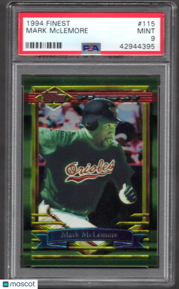 1994 Finest Mark McLemore #115 PSA 9