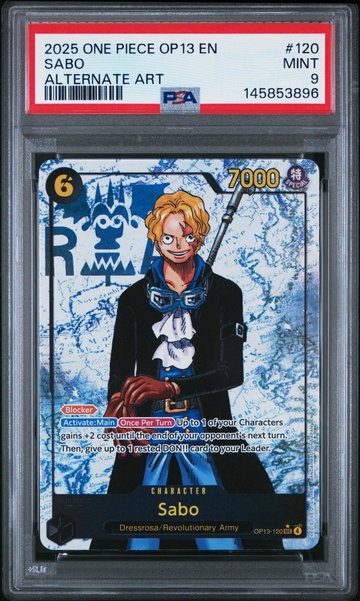 2025 One Piece Carrying On His Will Alternate Art Sabo #OP13120 PSA 9