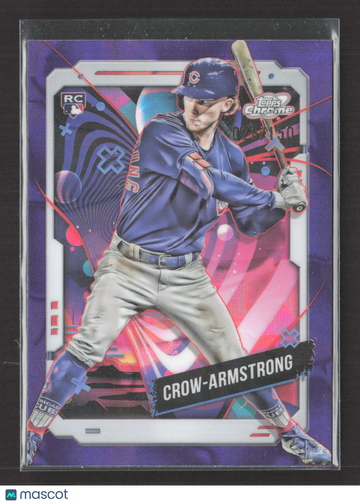 2024 Topps Chrome Cosmic Pete Crow-Armstrong #52 Purple Nucleus RC