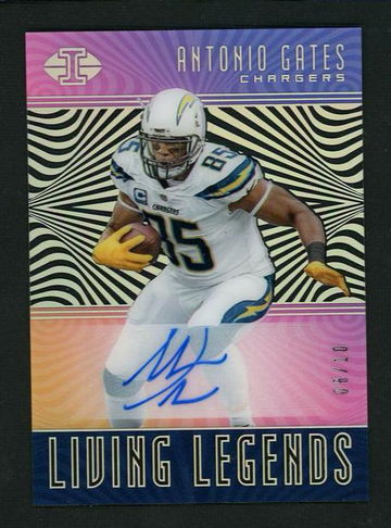 2018 Panini Illusions Living Legends Antonio Gates #LL-AG Auto /99