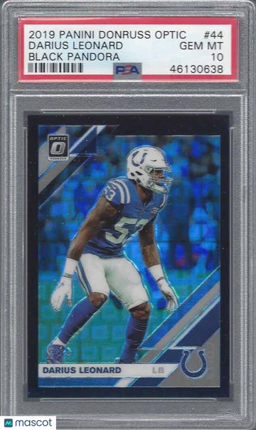 2019 Panini Donruss Optic Darius Leonard #44 Black Pandora PSA 10