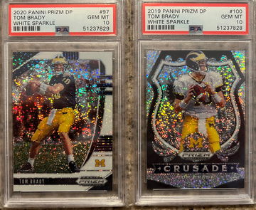 2020 Prizm Draft Picks Tom Brady White Sparkle