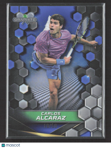 2024 Topps Graphite Carlos Alcaraz #1 Blue Hexagon /50