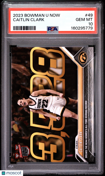 2023 Bowman U Now Caitlin Clark #49 PSA 10